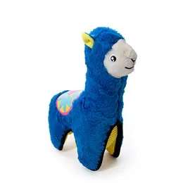 Blue llama rope-reinforced tough dog toy
