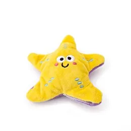 Star-shaped refillable catnip toy for custom cat toy brands